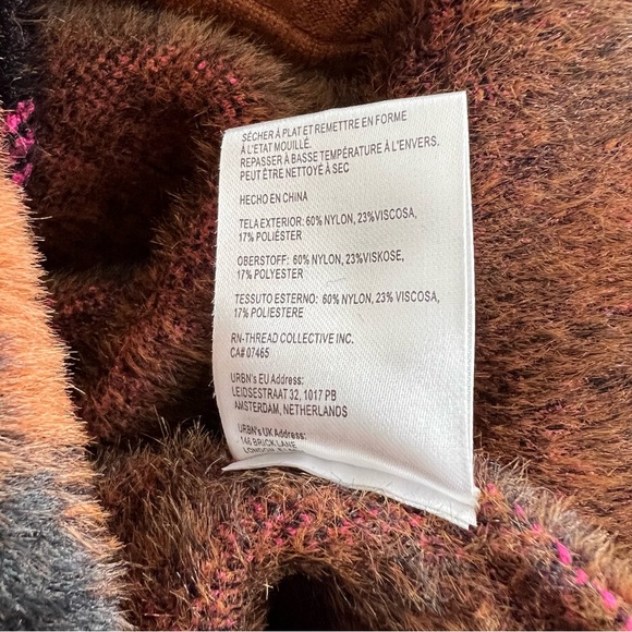 Anthropologie NVLT Double Breasted Plaid Coatigan NWOT - Picture 6 of 6